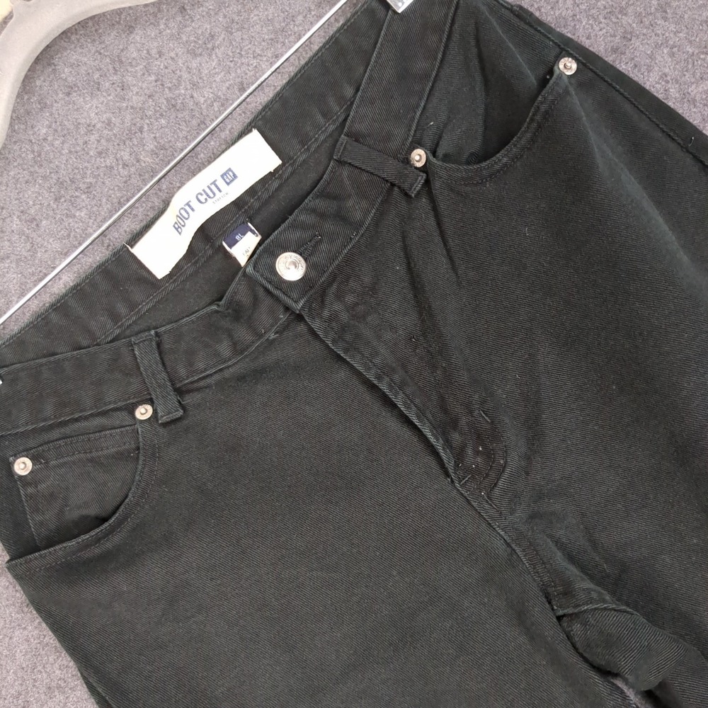 Gap Boot Cut Stretch Jeans Womens 8L Black Denim Mid Rise Slim Fit Pants